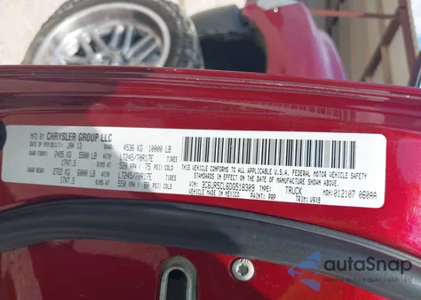 2013 Ram 2500 Tradesman z USA, uszkodzony, nr VIN 3C6UR5CL6DG518309